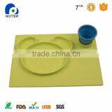 Kids Silicone Square Shaped Snack Trays Hot Selling Silicone Baby Plates thumbnail-6