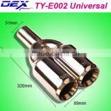 High Qualitity Automotive Part Exhaust System Universal Double Muffler Tip thumbnail-1