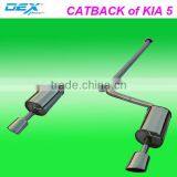 Performance Stainless Steel 304 Muffler Exhaust Pipe Catback of KIA5 thumbnail-1