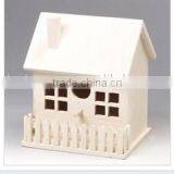 Hanging Wooden Bird Cage, Wooden Bird House thumbnail-2