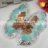 Custom Wholesale Bow Sequin Butterfly Applique for Garment thumbnail-2