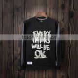 Bulk Hoodie Manufacturers Fashion Letter and Sublimation Printed Pullover Fashion Hoodies Without Hood Man Jacket thumbnail-1