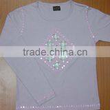 Well Decorate Latest Design Women Sequenced T-Shirts thumbnail-1