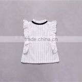 New Design Pink Striped Shirt Black Skirt Little Girl OL Wind Clothing Set 2017 Hot Sale thumbnail-4