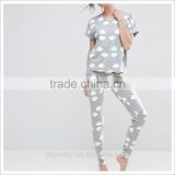 New Womens Tall Rainbow Pajamas Set 100% Cotton Pajamas Women Summer
