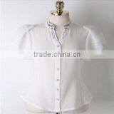 2014 Ladies White Formal Shirts thumbnail-2