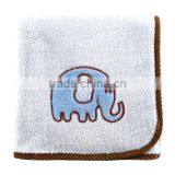 Trade Assurance Applique Elephant Custom 100%cotton Terry Baby Blanket/throw Blanket for Wholesale thumbnail-2