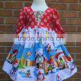 2017 New Born Baby Girls First Christmas Party Dress Kids Elf Holiday Party Dress thumbnail-1