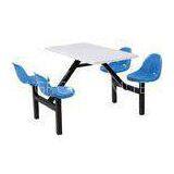 4 - Seat Pe / Steel Modern School Furniture - Chairs / Tables With Powder Coated thumbnail-1