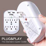 6 Outlets Surge Protector 2 USB Charging Port 5 V 2.4 A ETL Certified Wall Tap Wall Plate thumbnail-3