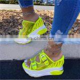 2020 Plus Size Summer Woman Slippers Sliders Heels Platform Sandals for Women And Ladies Women's Sandals thumbnail-5