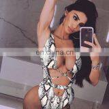 2019 New Summer Yellow Leopard Swimwear Swimsuit Woman Swimming Clothes One Piece Girls Swimwear thumbnail-3