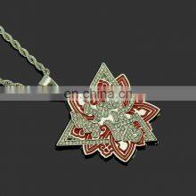 Bling Rhinestone Golden Finish Miami Cuban Link Chain Necklace Men's Hip Hop Necklace Jewelry thumbnail-4