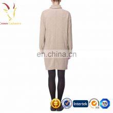 Beautiful Fashion Turtleneck Long Cashmere Sweater Dress thumbnail-3