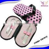 Shoe Manicure Set Pink and Black Manicure Set Slipper