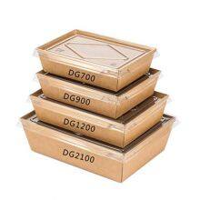 Large Eco Friendly Disposable Custom Printed Fast Food Salad and Sandwich Boxes thumbnail-1