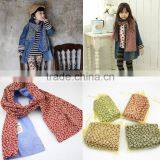 C58503S Kids Baby Winter Scarf Floral Printed Cotton Soft Scarf thumbnail-1