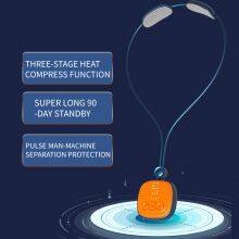 2021 Hot New Product Portable Pendant Massager Ems Double Pulse Shiatsu Intelligent Vibration Neck Massager With Heat thumbnail-5