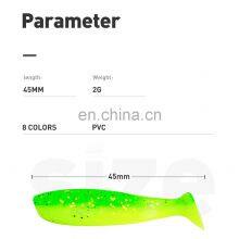 JOHNCOO 45mm 2g Pvc Material High Quality Soft Worm Soft Fishing Lures thumbnail-3
