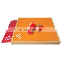 Extra Large Organic Bamboo Cutting Board With 7 Colored Silicone Cutting Mats thumbnail-4