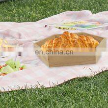 Wood Serving Tray Serving Dish Board For Food, Fruit, Meat Breakfast Lunch Dinner In Bed Decorative Bread Plates Party thumbnail-5