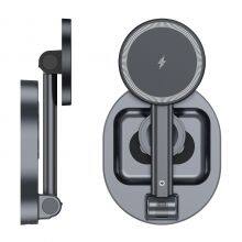 Portable Foldable 3 in 1 Wireless Magnetic Phone Charger Stand 15W Wireless Charger Fast Charging for Iphone thumbnail-5