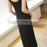 2014 Summer New Black Condole Belt Dress 100% Cotton Cheap Young Lady Dresses From China thumbnail-2