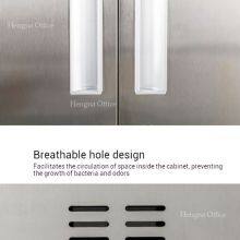 Estantes de almacenamiento para limpieza ventilados con candado de seguridad y perchas para herramientas – Perfectos para centros comerciales y centros comerciales thumbnail-3