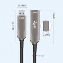 Fiber Optic USB 3.1 AOC-Active Optical Cable,Gen-2,10Gbps,AM to AF thumbnail-3