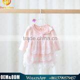 Hot Sale Baby Clothing Infant Baby Girl Lace Pearls Dress Kids Cake Princess Dress Toddlers Soft Cotton Dresses