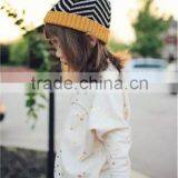 Wholesale Fashion Warm Striped Knitted Pom Pom Winter Hats for Children thumbnail-2