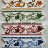 25x8cm Arrow Listello Border Ceramic Wall Tiles