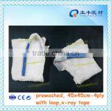 100% cotton sponges in hospital or clinic