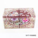 High End Mother of Pearl Drawer Wooden Jewelry Boxes With Lock thumbnail-2