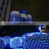 Fullbell 200 LED Wedding Fairy Mesh Net Lighting Outdoor Twinkle Led Christmas Net Lights Blue thumbnail-3