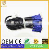 HD 50 Meters Vga Cable 3+9 High Definition Blue Head Computer VGA Cable M/M thumbnail-1