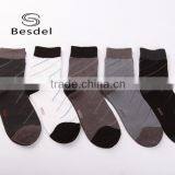 Wholesale Breathable Stripe Men Casual Socks Bamboo Fiber Tube Bamboo Charcoal Socks thumbnail-1