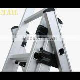GS Approval Foldable Aluminium 3-section Ladder Extension Ladder thumbnail-2