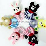 Soft Animal Toweling Baby Rattles Squeaky Toys thumbnail-1