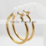 3pcs per Set Jewelry Earrings 316L Stainless Steel Golden Hoop Earrings thumbnail-2