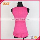 2016 Sexy Ladies Flowers Red Tank Tops thumbnail-3