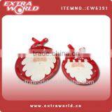 Christmas Ceramic Plate With Santa Painting