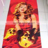 Hot Sale Soft Microfiber Printed Photo Sex Animal and Women Beach Towel Most Popular