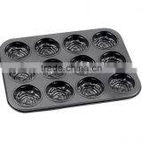 12 Cup Muffin Pan Witth Flower Shape thumbnail-4
