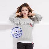 Custom Women's Long Sleeve Crewneck Sweatshirts With Chest Pocket thumbnail-4