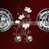 Tempered Silk Screen Printing Glass Panel Gas Stove thumbnail-1