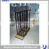 Hanging Wine Racks Metal, Wine Display Fixture, Wave Metal Wine Display Unit thumbnail-6