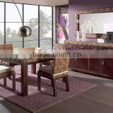 Water Hyacinth Dining Set With Four Chairs and Big Cabinet