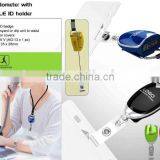 Pedometer With Retractable ID Holder