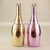 Excellent Quality Cheap Fancy Champagne Bottles Electroplate Bottles 750ml Golden Bottles thumbnail-2